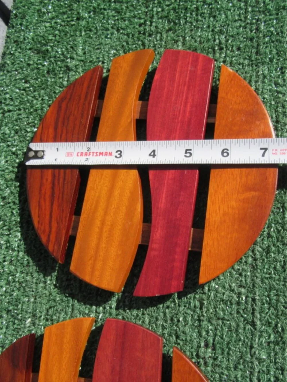 Set of 2 Multi Wood 7